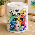 Hucha “Mis ahorros para el iPhone” 🌈📱